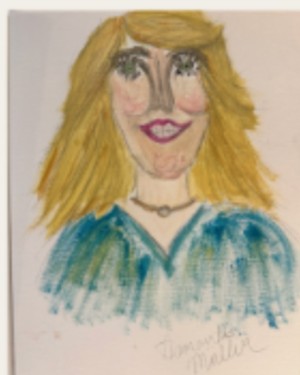 Painted portrait, lot no. 004